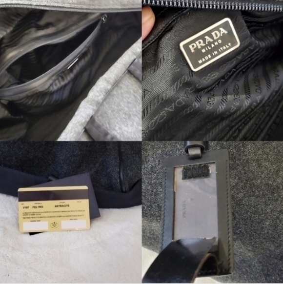 AUTHENTIC PRADA Woolen Large Travel Gym Bag 60 - Picture 2 of 5